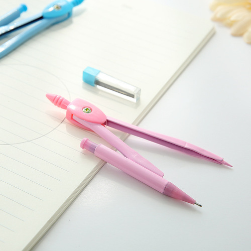 Set of Metal Compass 9002 Boxed Lead Pencil Student Three-in-One Drawing Geometric Instruments Engineering Drafting Compass Wholesale