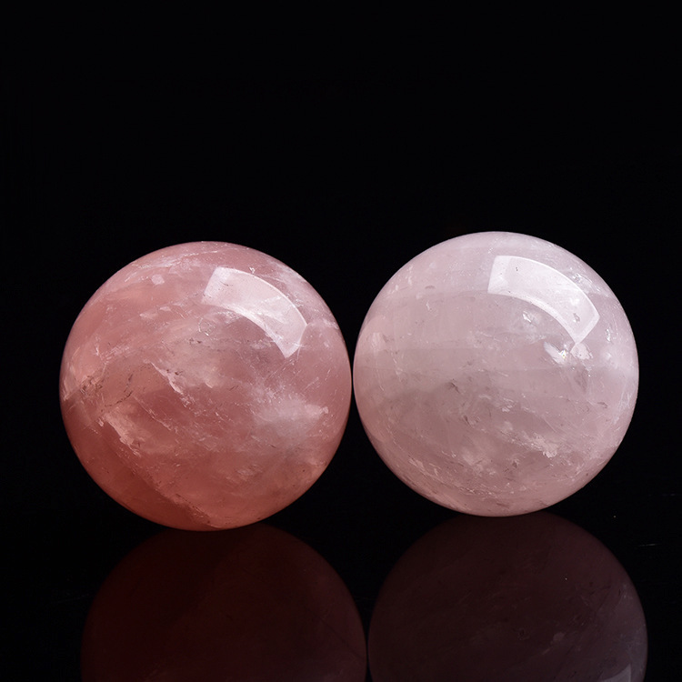 Natural Crystal Pink Crystal Ball Ornament Attracts Love, Prevents第三者 Relationships, Promotes Marriage and Love, Crystal Stone for Happiness, Factory Wholesale