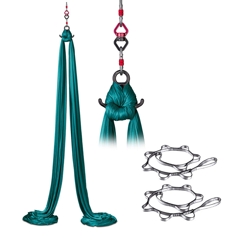 Silk Elastic Aerial Yoga Hammock, Home Yoga Studio Aerial Dance Supplies, Non-Slip Silks and Satins Elastic Hammock