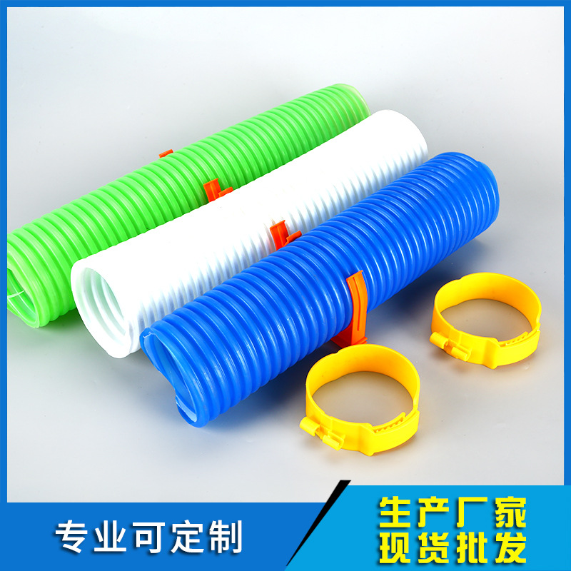 新风pe管道食品级抗菌阻燃中央空调新风系统波纹管环保无味通风管