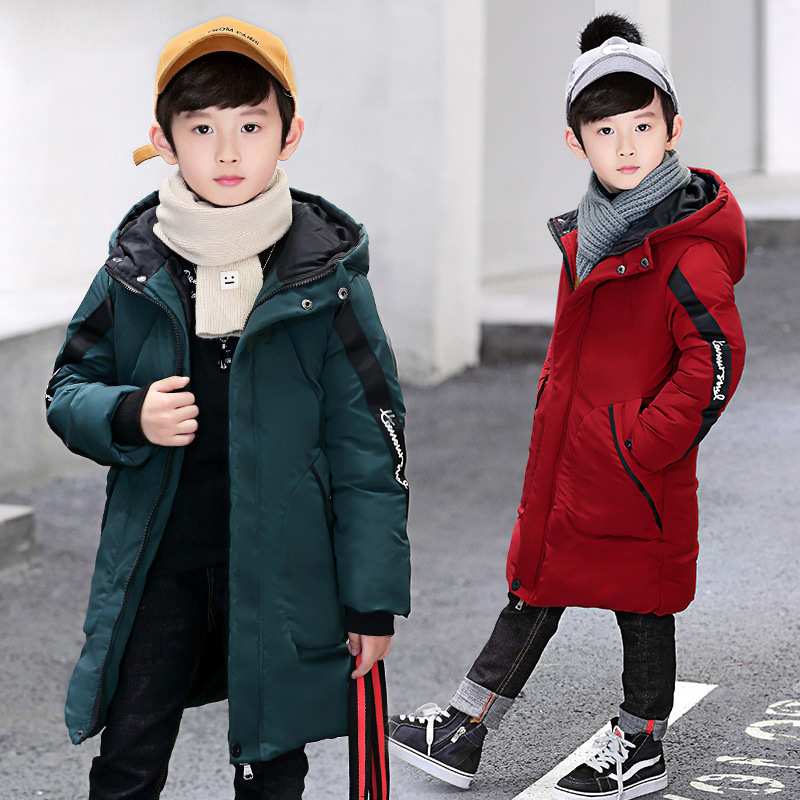 Ropa acolchada de algodón para niños ropa de invierno de longitud media nueva chaqueta acolchada de algodón para niños engrosada chaqueta acolchada de algodón para niños de estilo coreano casual para niños medianos y grandes