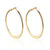 Golden earrings, fashionable hula hoop, wholesale