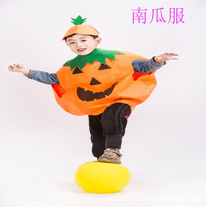 Halloween pumpkin clothing adult children pumpkin makeup performance clothes pumpkin hat wholesale pumpkin clothing parent-child clothing Halloween pumpkin clothing adult children pumpkin makeup performance clothes pumpkin hat wholesale pumpkin clothing parent-child clothing