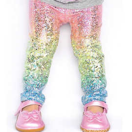 2022wish七彩闪亮女婴绑腿裤
