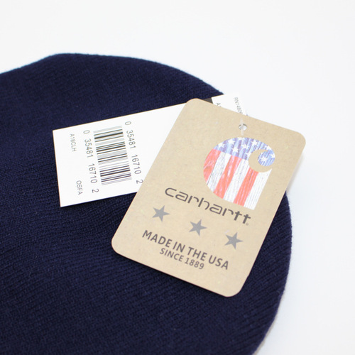 High-quality small embroidery knitted hat European and American trendy brand workwear woolen hat hip-hop skateboard warm woolen hat