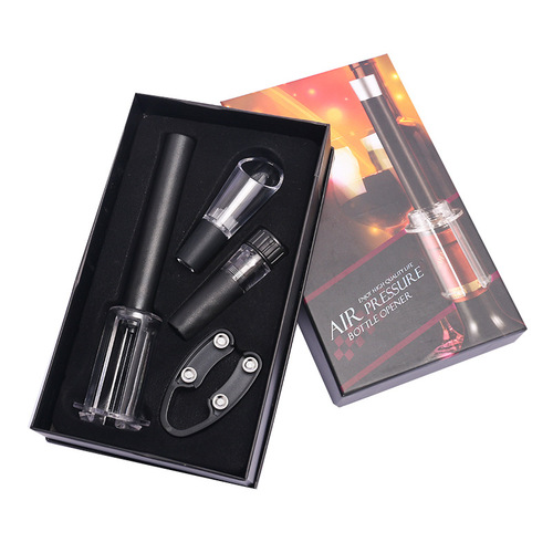 Export Box Packaging Needle Type Air Pressure Red Wine Opener Corkscrew Pourer Wine Accessories Wine Tools Set Manufacturer