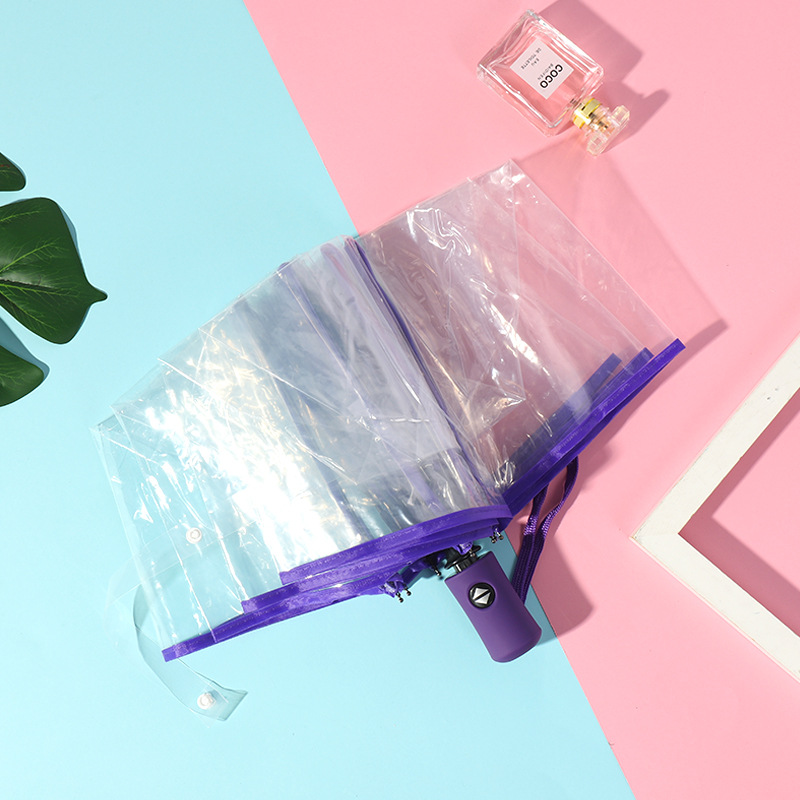 Borde púrpura automático (mango púrpura)