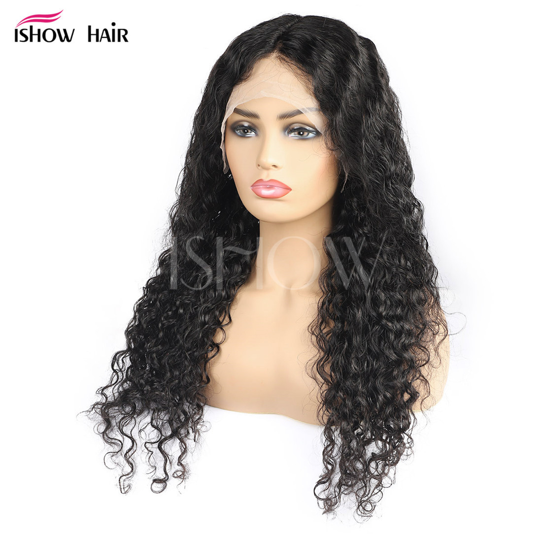Xuchang front lace real-life hair head cover water wave human hair wig foreign trade all real hair wig