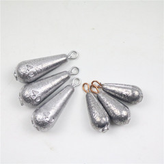 Drop Lead Sinkers Wholesale, Water Drop Shaped Lead Sinkers with Rings, Fishing Gear and Accessories Wholesale