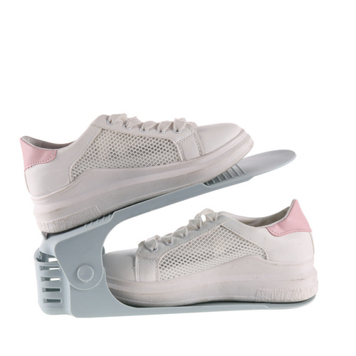 Adjustable storage shoe rack double-layer shoe support bedroom space-saving home dormitory artifact storage slippers shoe cabinet shoes