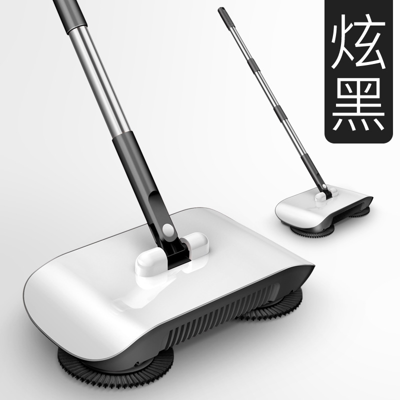 Hand-push Sweeper Household Broom and Dustpan Set Tiktok Quick Hand Internet Popular Popular Household Lazy Sweeper