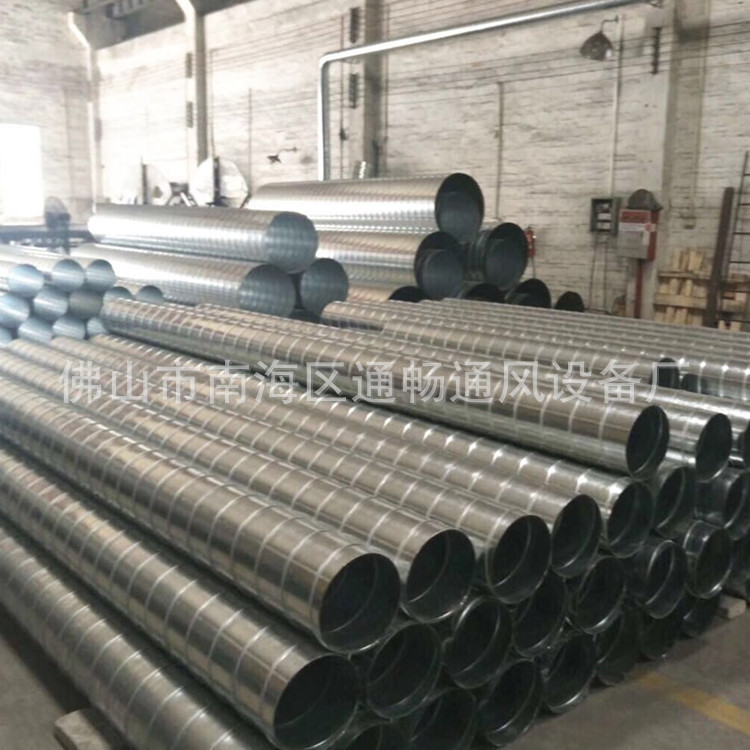 白铁风管加工排气弯头三通价格 广东肇庆不锈钢通风管道50公分