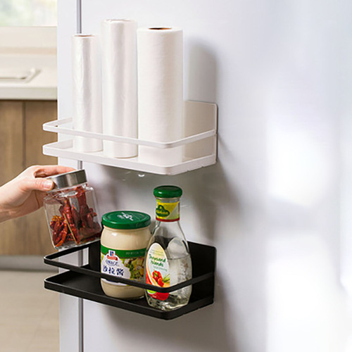Wall-mounted side-mounted magnetic refrigerator rack Japanese-style kitchen storage rack refrigerator side-mounted wall kitchen storage rack wholesale