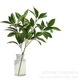 单支仿真月桂叶家居人造植物桂花树木犀九里香插花造景手感胶片