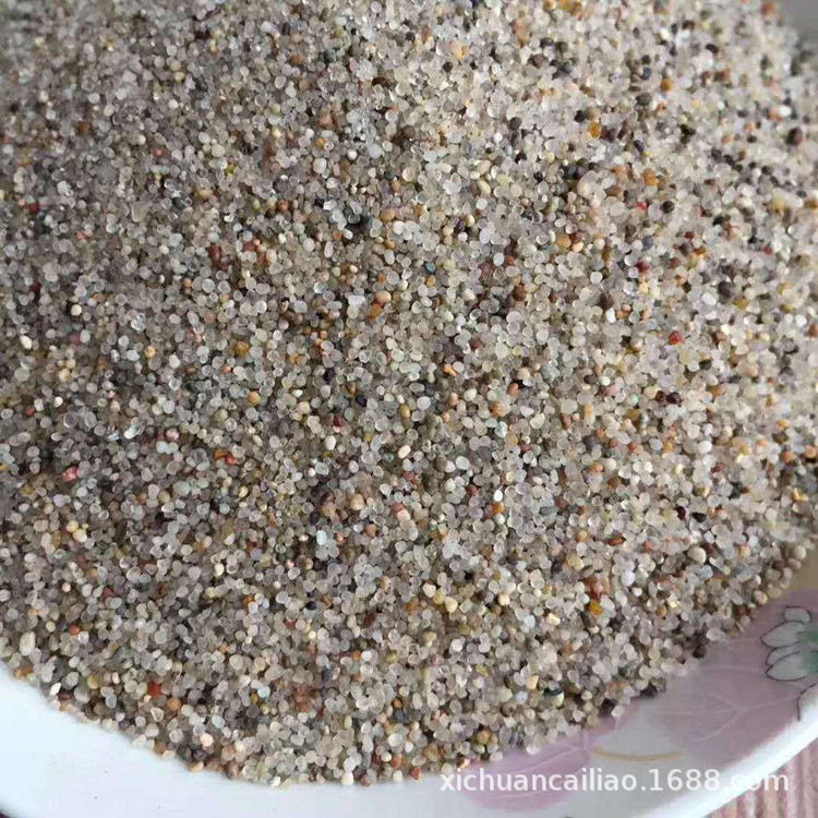 矿区批发圆粒砂 耐火材料级圆粒砂 环氧地坪级圆粒砂