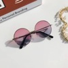 Children's retro sunglasses, metal glasses solar-powered, 2-8 years, British style