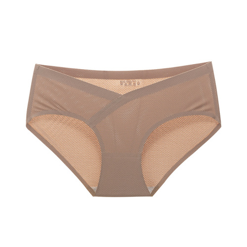 2019 Ice Silk Seamless Breathable Hole Maternity Underwear Low-waist Comfortable Breathable Women's Triangle Underwear During Pregnancy