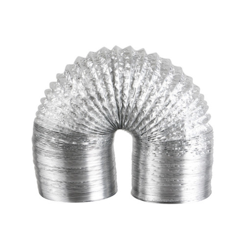 Manufacturer Direct Supply Aluminum Foil Duct Fresh Air Duct Aluminum Foil Duct Ventilation Exhaust Pipe High Temperature Resistance Aluminum Foil Single Tube Telescopic Tube