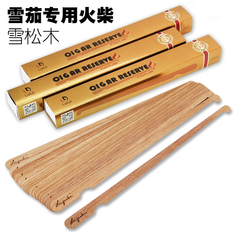 Lafuli Cigar Special Cedar Sticks Match Cedar Cedar Cigar Ignition Sticks Need to be lit with an open flame