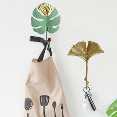 Creative Mini Hook Single Hook Wall Hook Green Gold No Drill Door Window Small Clothes Hook One Piece Drop Shipping