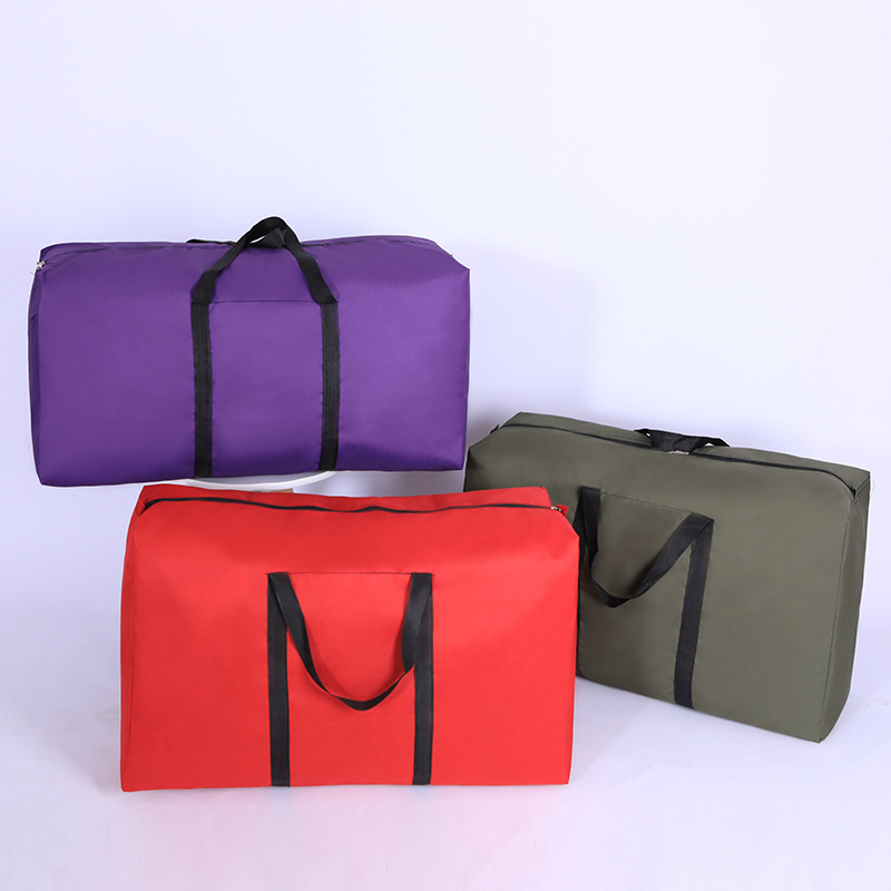 Luggage Bag Large Handheld Thickened Quilt Bag 600D Oxford Cloth Water-repellent Solid Color Home Storage Bag