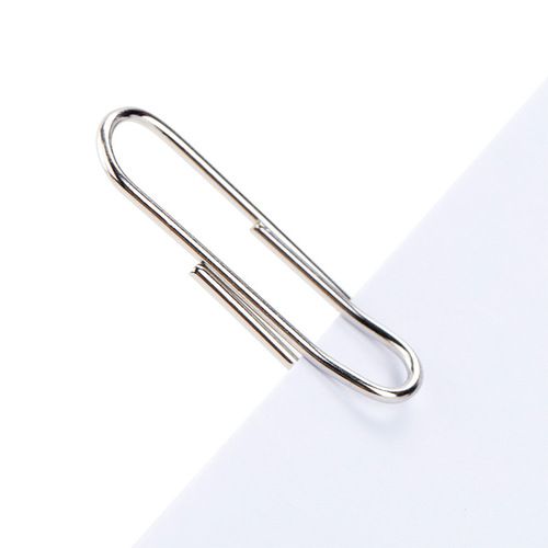 Deli Stationery 0018 paper clips 100 pieces/box paper clips office financial supplies electroplated surface 1 box