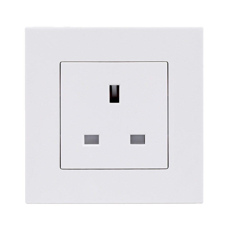 白色13a英標スイッチソケットソケットUSB typeC角穴パネル付き香港マカオ3穴英式ソケット暗