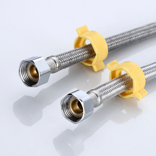 Aluminum wire double-ended cap braided hose toilet water heater single cold 4-point basin single cold vegetable basin faucet water hose
