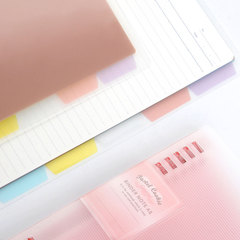 KOKUYO light color cookie WSG-RUYP soft light 8-hole loose-leaf book A5/B5 large capacity student book