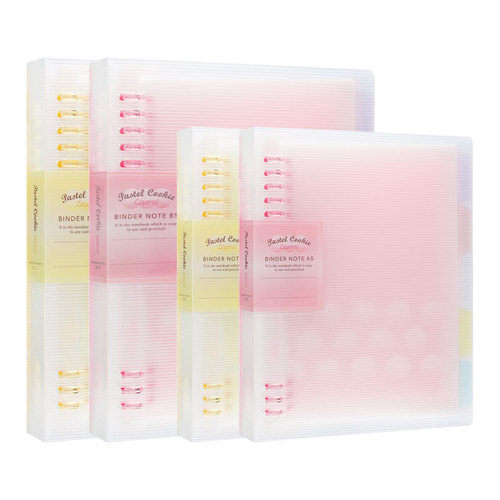 KOKUYO light color cookie WSG-RUYP soft light 8-hole loose-leaf book A5/B5 large capacity student book