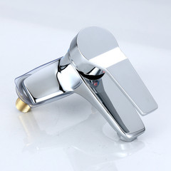 Morning dew faucet direct sale stainless steel basin double hole hot and cold basin faucet Aces double handle faucet