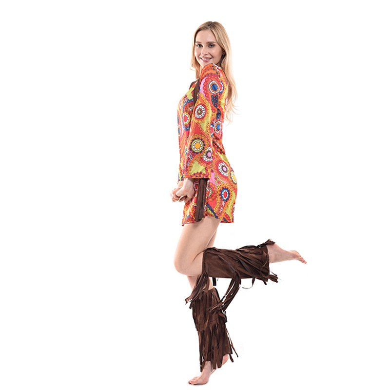 FUENTE fabricantes de suministro transfronterizo FIESTA DE Halloween Carnaval ropa hippie de las mujeres de moda ropa de vestir etapa de rendimiento ropa