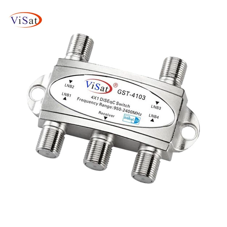 ПЕРЕКЛЮЧАТЕЛЬ с четырьмя вырезами DiSEQC ПЕРЕКЛЮЧАТЕЛЬ 4*1 eurolin ПЕРЕКЛЮЧАТЕЛЬ четыре-в-одном-из