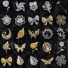 Korean-style fashionable, elegant, high-end pearl brooch blank setting | Creative corsage holder | Celadon-colored freshwater pearl DIY blank setting