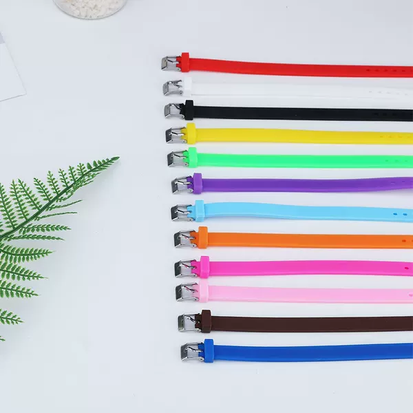 Factory Direct Supply Sports Anti-Sweat Silicone Watch Strap Universal Fashion Jewelry Wristband Color Bracelet