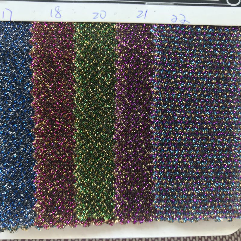 Exterior sola Venta caliente brillante poliéster brillo no-elástico de color gruesa línea paño etapa traje accesorios multicolor en stock venta al por mayor