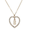 Fashionable necklace, universal chain for key bag  with letters heart-shaped, European style, simple and elegant design