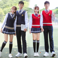 校服套装学院风韩版中学生班服秋季高中初中生英伦学生装制服女