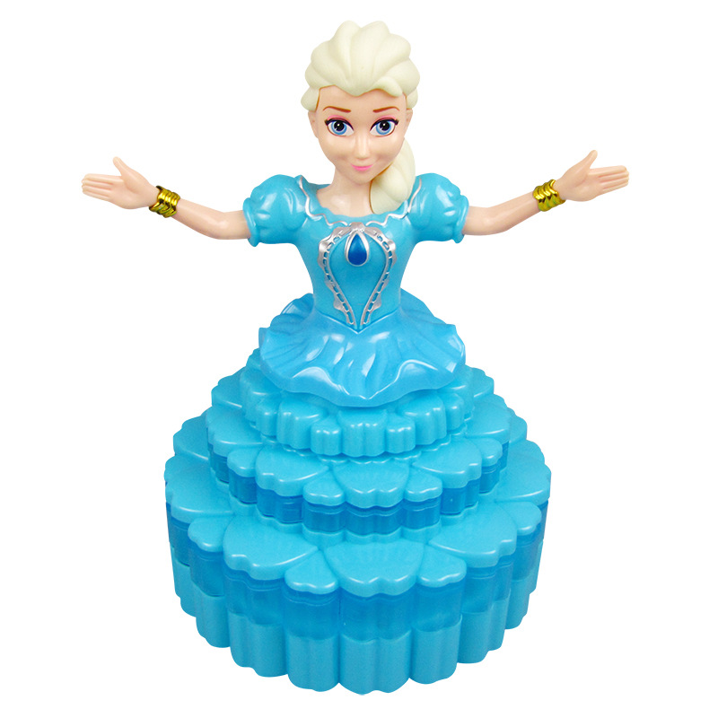 Muñeca de baile de los niños creativo música luminosa eléctrica princesa juguete al por mayor baile princesa robot