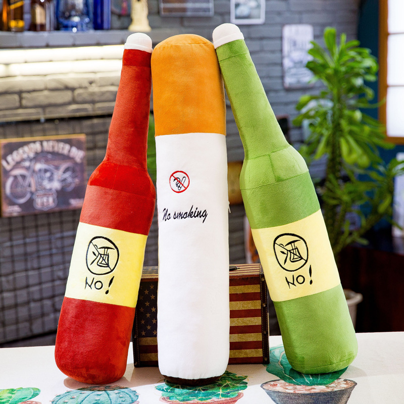 Personalized creative cigarette butt pillow plush toys new cigarette pillow short plush creative send boyfriend birthday wholesale
