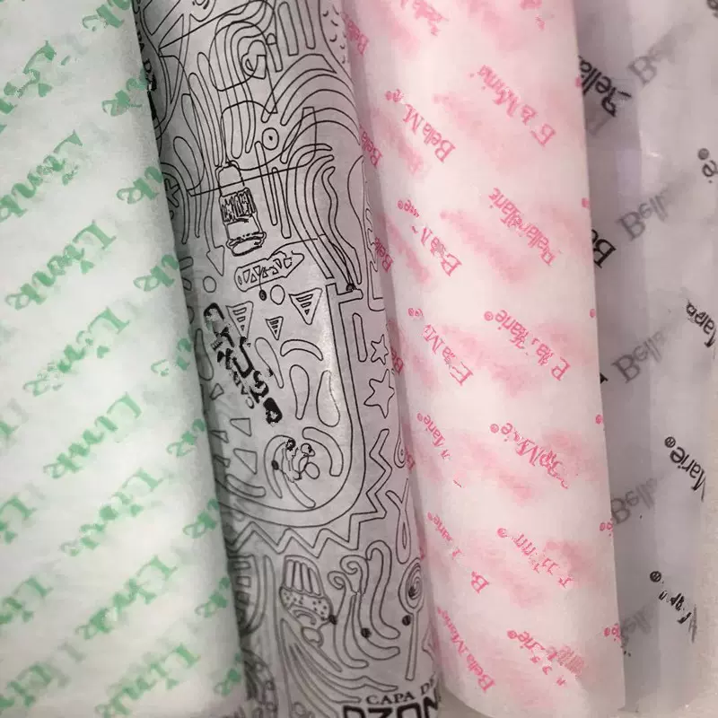 批发17G拷贝纸印刷logo临摹纸白色彩色雪梨纸服装礼品玩具包装纸