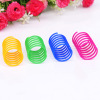 Cat color plastic spring cat toy beating cat toy ball self -pet products factory cross -border explosion