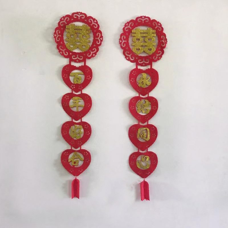 No tejido de la boda decoración de la boda suministros Lotus mariposa libélula boda diseño de la habitación grande pegatinas de boda