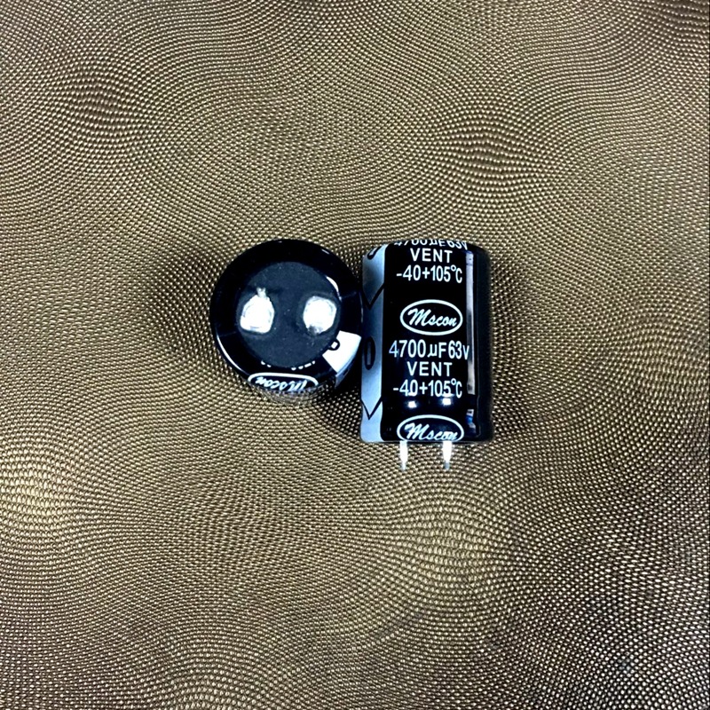 厂家批发全新牛角铝电解电容63V 4700UF 25*30MM供音响频功放电源