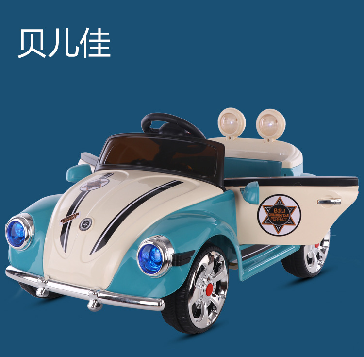 Nuevo coche eléctrico para niños Lindo coche de princesa de cuatro ruedas de control remoto coche eléctrico portátil cochecito de juguete para niños