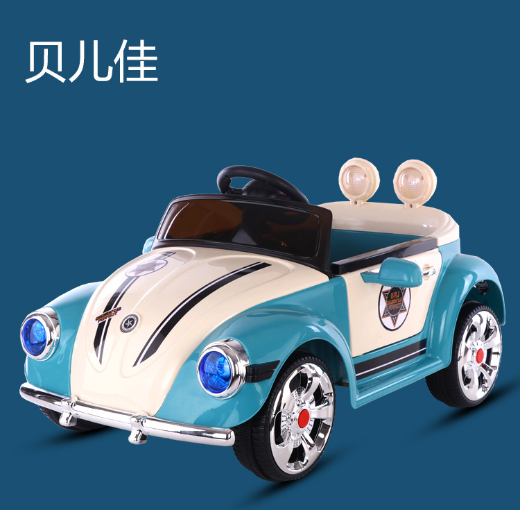 Nuevo coche eléctrico para niños Lindo coche de princesa de cuatro ruedas de control remoto coche eléctrico portátil cochecito de juguete para niños