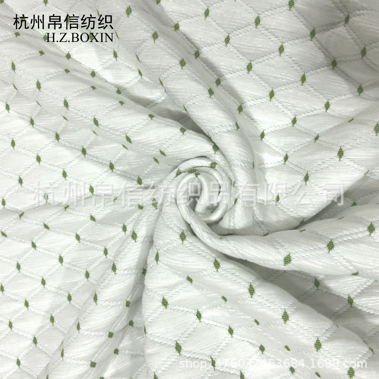 针织空气层抗起球床垫面料涤棉乳胶枕枕套面料