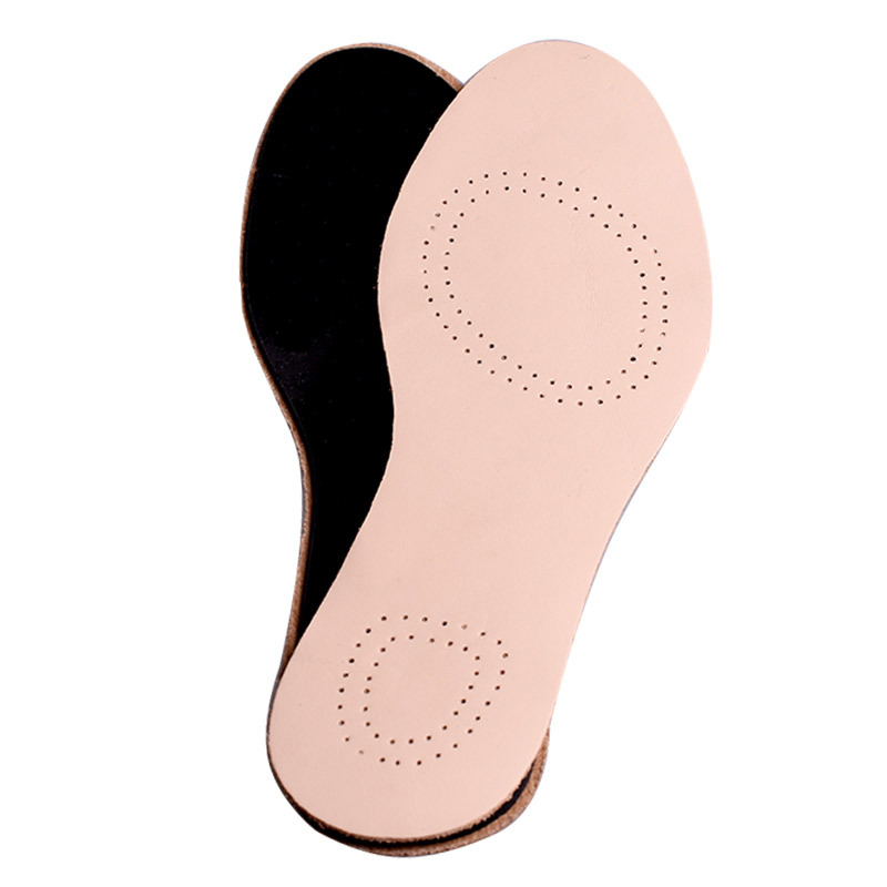 Suministro de plantilla de cuero genuino primera capa de piel de vaca de látex inferior desodorante almohadilla de absorción de choque antideslizante transpirable casual hombres y mujeres
