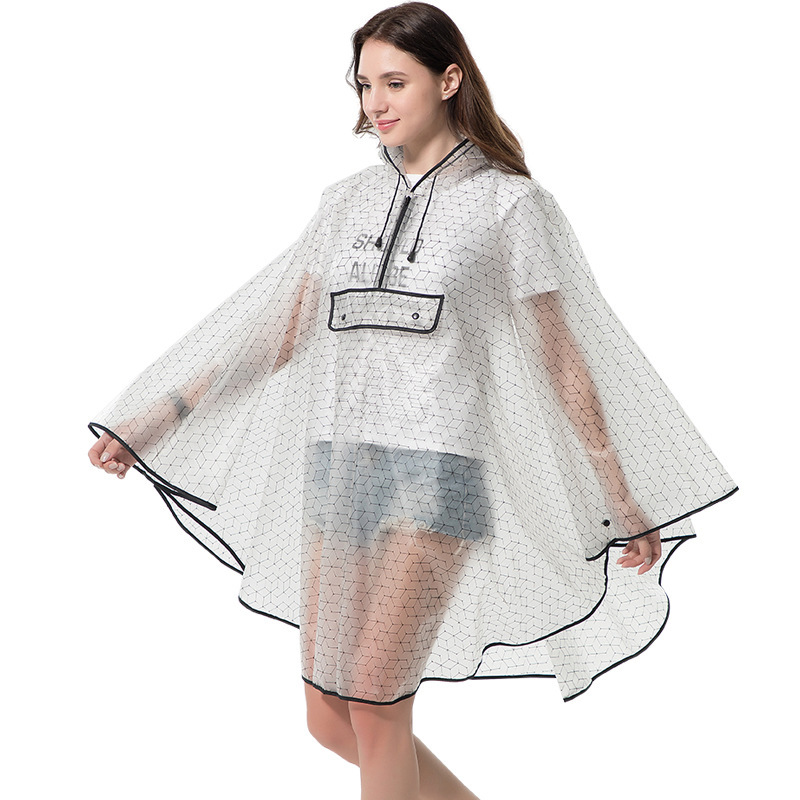 Cross-Border Popular Eva Fashionable Transparent Poncho Poncho for Adults and Men, Enlarged and Thickeneded Poncho for Outdoor Hiking and Cycling Cross-Border Popular Eva Fashionable Transparent Poncho Poncho for Adults and Men, Enlarged and Thickeneded Poncho for Outdoor Hiking and Cycling