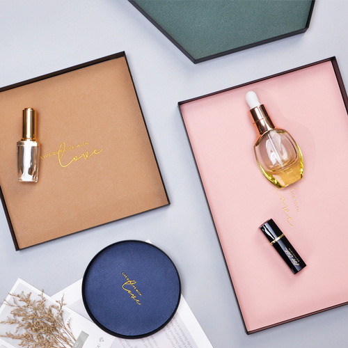 Morandi color tray geometric leather pad metal iron storage tray Nordic cosmetics sundry storage and organization